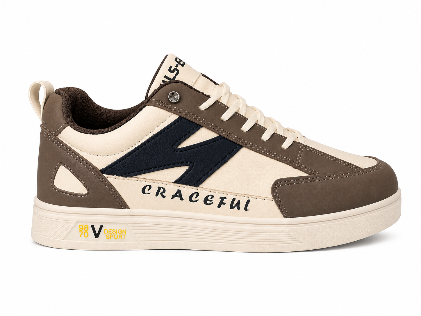 Premium Brown Casual Sneakers For Men