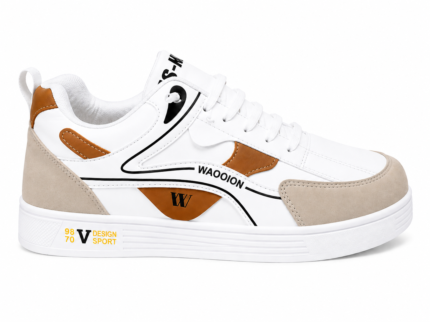 Premium Brown Casual Sneakers For Men